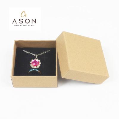 China Exquisite Small Gift Display Packing Ring Set Jewelry Display Necklace Jewelry Set Pendant Box for sale