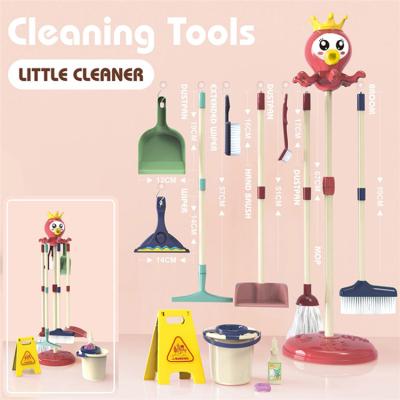 China Plastic Manufacturers Selling High Quality Multifunctional Cleaning Tool Combination Kit Children Pretend Play Toy Set for sale