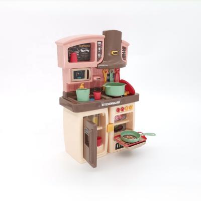 China Funny DIY Kitchen Counter Educational Suit Cooking Separable Cabinet With Four Light And Healthy Colors for sale