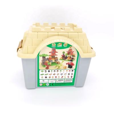 China Eco-friendly material China made educational 3D diy plastic building block toys for kids for sale