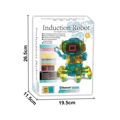 China DIY TOY China made electronic plastic rod programmable rc robot solar robot set with light music for kids for sale