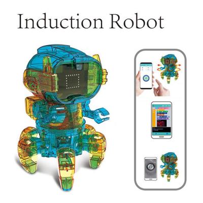 China DIY TOY High quality assembly building programmable plastic green smart robot stem diy education for kids for sale