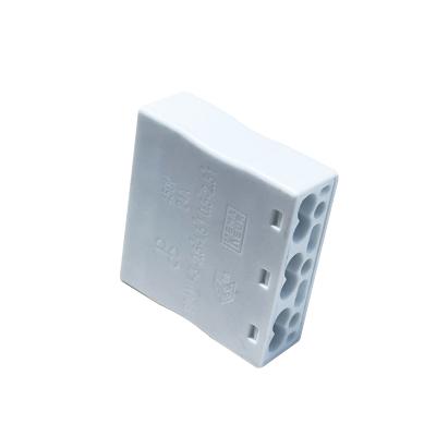 China PA66 94V-2 Flat 3 Pin Push In Terminal Blocks Connector for sale