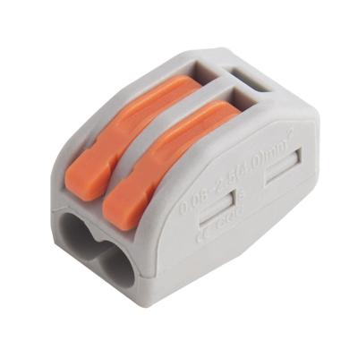 China PP66 94 V-2 2 Pole Compact Lever Push Wire Connector To Wire 4mm2 for sale