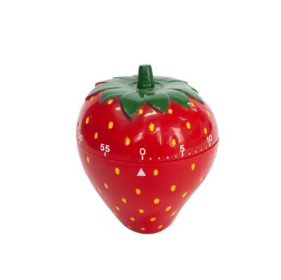 China Strawberry Shape Mechanical Timer Kitchen Clock Mechanical Clock for sale