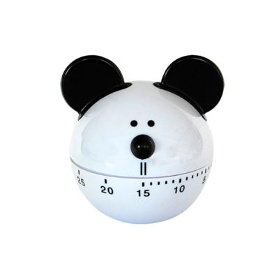 China Viable Round Mouse Shape Timer With Ears Mechanical Kitchen Timer for sale