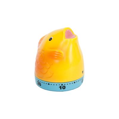 China Viable Fish Shaped Round Bottom Cute Kitchen Mechanical Timer Timer for sale