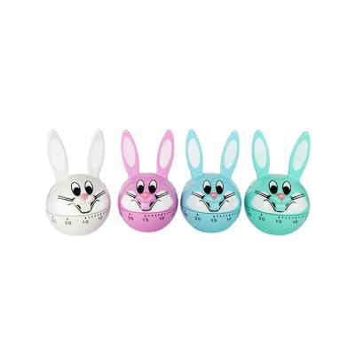 China Cartoon Viable Animal Rabbit Timer Shape 60min Mechanical Timer for sale