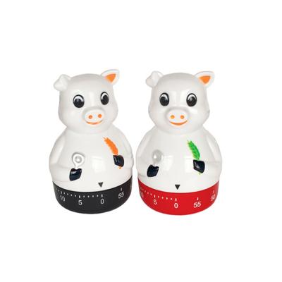 China Pig Viable Shape Mechanical Timer 60min Kitchen Timer for sale