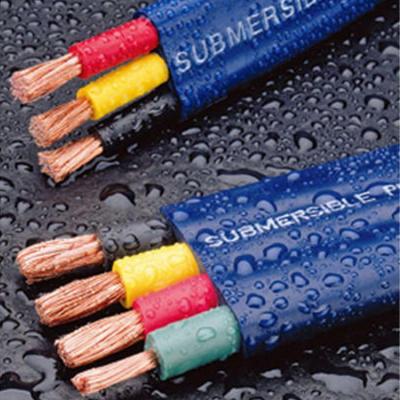 China 600V 2.5MM Marine Waterproof Submersible Pump Cable 3 Core 4 Core Marine Cables for sale