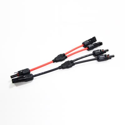 China Solar System Connection 1000V Male And CM4 Solar Connector 2 Female Solar Branch Y Branch for sale