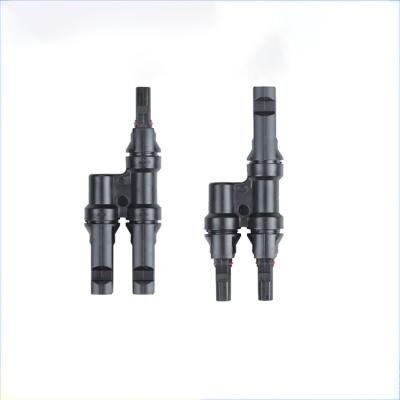 China Solar system Y connection branch pipes solar connector in MMF+FFM pairs parallel connection between solar panels for sale