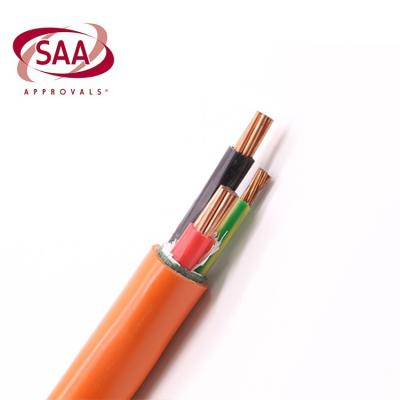 China Terrestrial Construction 0.6/1KV 2 Core+ XLPE Core Cable Orange Circular Power Cable For Building for sale