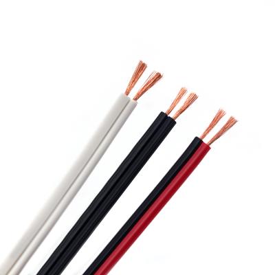 China RGB Underground Professional Cable Twin Tie 12 28 A.W.G. High Fidelity Speaker Cable Flat Wire for sale