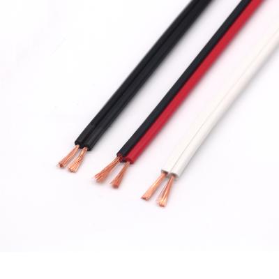 China 22awg Square Telecommunication Flat Cable 4 Mm Copper Core PVC Insulated Flexible Wire Speaker Audio Cable awg18 awg20 for sale