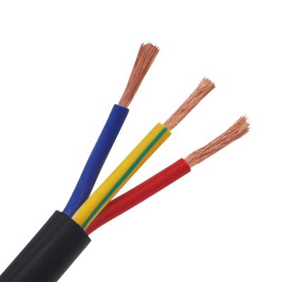 China Underground Cable 3 Core Flexible Power Cable RVV Copper Wire Mutil Electrical Cable for sale