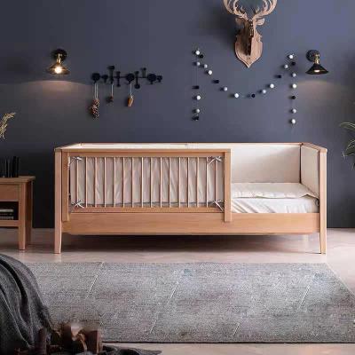 China Modern Customize Kids Furniture Solid Wood Kids Bed With Guardrail for sale