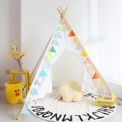 China Kids Tent High Quality Canvas Indoor Kids Play Tent House Indian Teepee Tent For Kids for sale