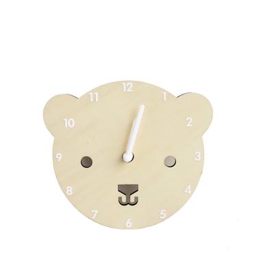 China Nordic Multi Shape High Quality Children Style Wooden Wall Clock Home Decoration for sale