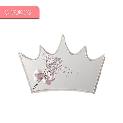 China Decorative Crown Shaped Acrylic Mirror For Children's Room Decoration And Hanging for sale