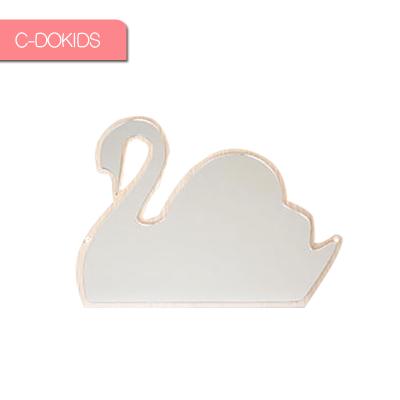 China Decorative Universal Swan Shaped Decorative Acrylic Mirror For Kids for sale