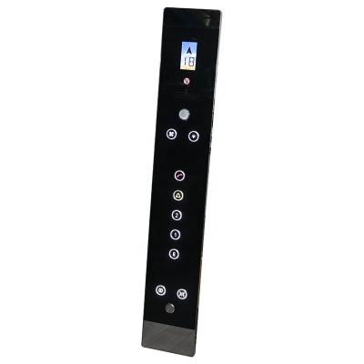 China Modern Smart Elevator COP LOP Glass Wall Mounted Elevator Parts Push Buttons Panel for sale