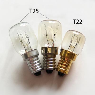 China Wholesale Microwave Oven Bulb 120V 220V E12 E14 Small Microwave Oven Bulb 120V 220V E12 E14 Small Screw T22 T25 Light Bulb for sale