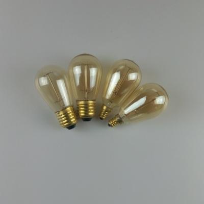 China All Design e26 e27 e12 e14 220v Dimmable Decectorative Vintage Edison Style Light Bulb Incandescent Bulb ST45 for sale