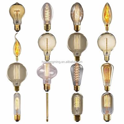 China All Dectorative Design New Products Vintage Light Bulb L80 Warm Squirrel Cage Filament Lantern Shape Edison Bulb Industrial Loft Pendant Lamp Bulb for sale