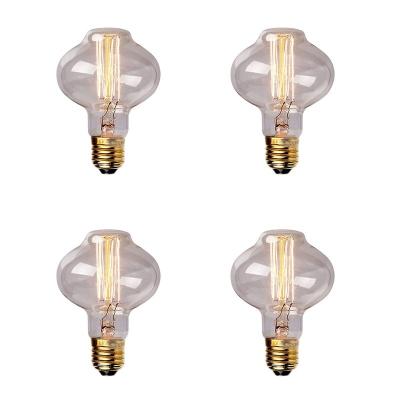 China All Decorative Design Unique Lantern Shape Vintage Edison Bulbs E27 220V 40W Vintage Edison Bulbs Style Industrial Barn Light Bulb L80 for sale