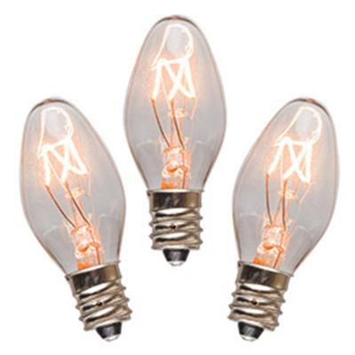 China All Type Clear Salt Glass Lamp Mini Incandescent Bulb C7 E12 E14 120V 220V 4W 5W 7W 10W 15W Night Light Christmas Decoration Design Candle Bulbs for sale