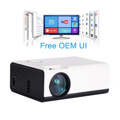 China Hot Selling Android 9.0 Short Throw 4k System 3000 Lumens Mini Lamp Wireless Portable Led Smart Video Projector for sale