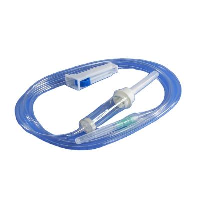 China PP PVC Free Infusion Giving Set For Single Use With Flow Regulator Drip Champer Vent Luer Lock And Filter for sale