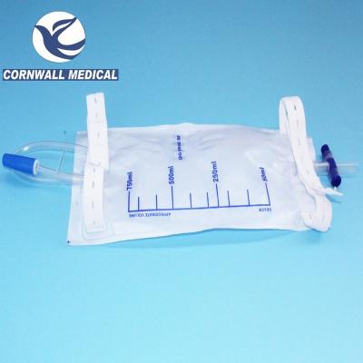 China PP Hospital Use PVC Urinary Incontinence Urology Surgical Instruments Equipment Medical Material Disposable Urine Leg Bag for sale