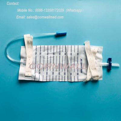 China Best Quality PVC Urine Leg Bag 750ml for sale