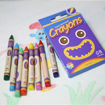 China RTS Writing / Drawing / Painting Non Toxic Regular Wax Wholesale Customize Kids Crayons for sale