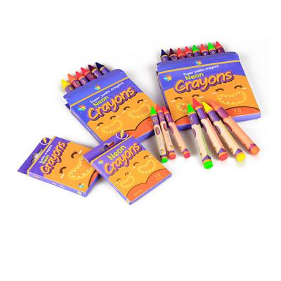 China Wholesale Custom Writing/Drawing/Painting Crayons For Kids Children Wax Crayons Coloring Regular Crayons Set For Coloring Book for sale