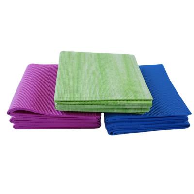 China Design Yoga Mat Custom Printed PVC Cheap Non Slip Mats For Exercising Foldable Eco Yoga Mat for sale