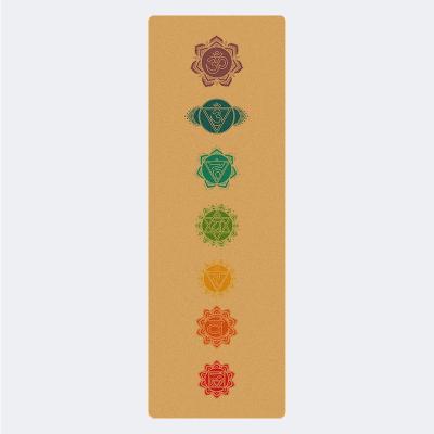 China Mini Yoga Mat Cork Natural Rubber Anti Slip Mat Foldable Eco-Friendly Small Size Custom Wear Resistant Eco-Friendly Travel With Cotton Bag Shipping Carton for sale