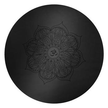 China Eco-Friendly 600mm 1400mm Best Selling Round PU Yoga Mat Custom Made Rubber Gymnasium Meditation Yoga Mat Logo Anti Slip Wear Resistant Round Mat for sale