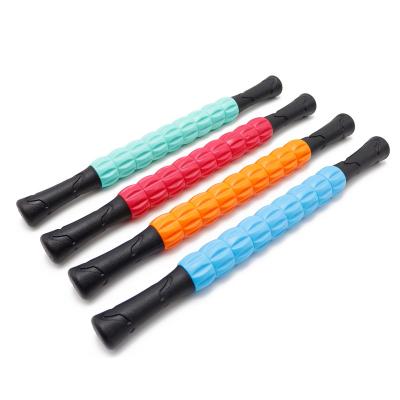 China Muscle Relax Hot Girl Custom Logo Yoga Sticks For Massager Spike Back Black Massager Stick Kit for sale