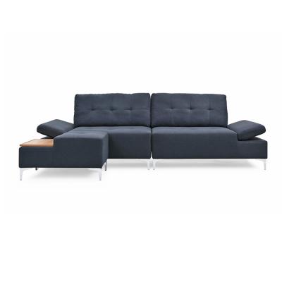 China Modern Maker Adjustable Corner Sofa With Coffee Tray for sale