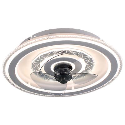 China Modern Flush Mount Decorative LED Fans Mixed Lamp Light With Remote Control Modern Ceiling Fan With Light for sale