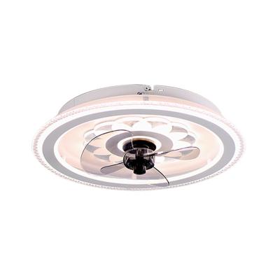 China MODERN Decorative Lamp Dimmable Fans Lights With Acrylic LED Ceiling Light Fan for sale