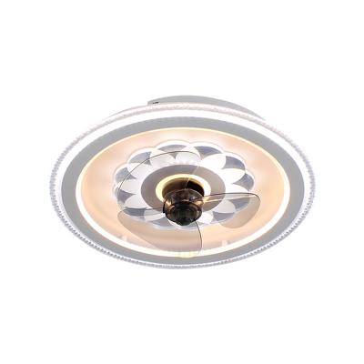 China New Design MODERN LED Aluminum Adjustable Remote Ceiling Fans Like Lights Fan Light for sale