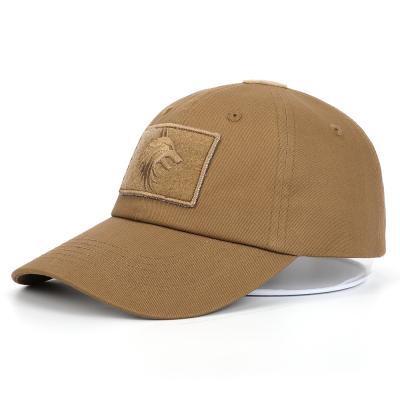 China Guangdong COMMON Wholesale Eagle Loop Embroider Patch Tan Style Custom Tactical Baseball Cap and Tactical Hats for sale