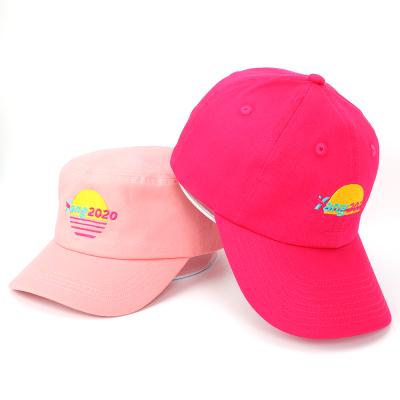 China Waterproof Promotion Customize 2020 Breathable Logo Unstructured Pink Army Embroidery Cotton Twill Military Captain Yang Hat for sale