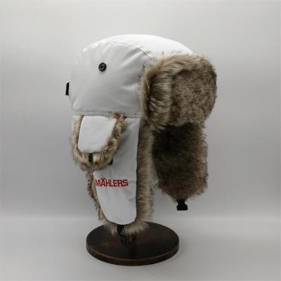 China COMMON Classic Winter Style Trapper Hat With Faux Russian Fur Earflap for sale