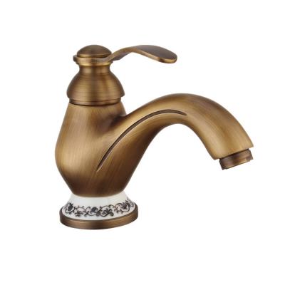 China 2021 Vintage Style Classic Bathroom Faucets Long Handle Water Faucet Metered Faucet for sale