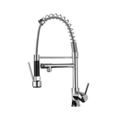 China Modern High Standard Spring Pull Stainless Steel Kitchen Faucet Faucet With New Design for sale